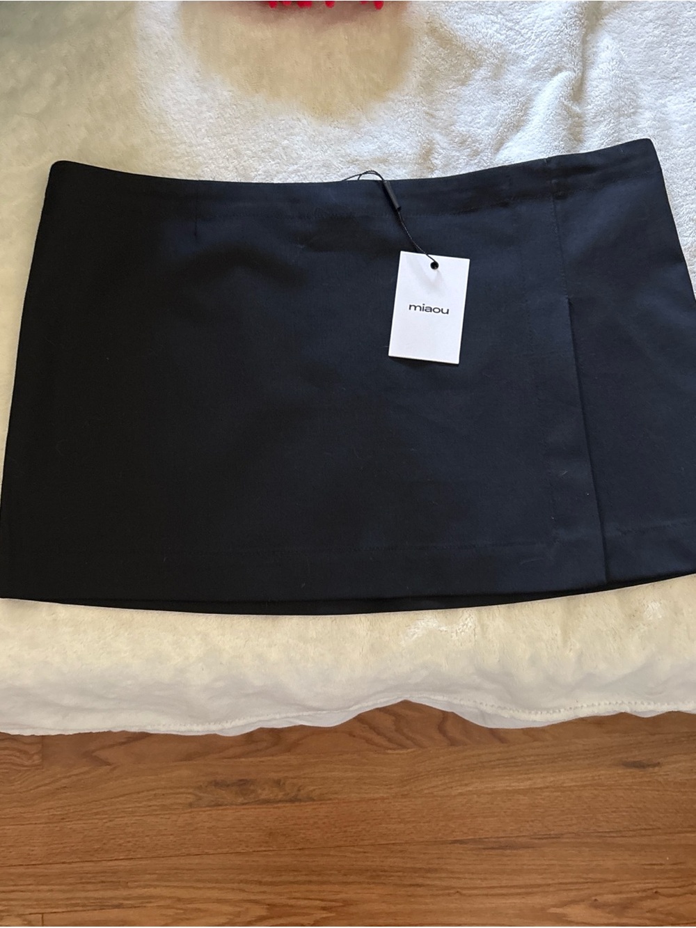 Miaou Black Mini Skirt with Subtle Side Seam